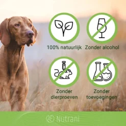 Nutrani Geurverwijderaar, 750 Ml, Natuurlijke Enzymreiniger Als Gebruiksklare Spray Met Biologische Werking, Verwijdert Geurtjes, Urine, Poep En Vlekken Van Honden En Katten -Dog Supplies 1200x1200 554