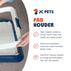 JC Pets Premium Pad Houder Met Rooster - Inclusief 20 Puppy Training Pads - Hondentoilet - Zindelijkheidstraining Hond -Dog Supplies 1200x1200 575
