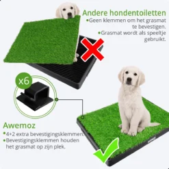 AWEMOZ Hondentoilet Kunstgras - Met 2 Matten En Opvangbak - 64x52x7,5cm - Puppy Pads - Zindelijkheidstraining Hond - Training Pads - Indoor / Outdoor Honden Toilet 14 AWEMOZ Hondentoilet Kunstgras - Met 2 Matten En Opvangbak - 64x52x7,5cm - Puppy Pads - Zindelijkheidstraining Hond - Training Pads - Indoor / Outdoor Honden Toilet -Dog Supplies 1200x1200 595