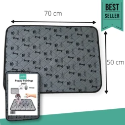 Jooba Puppy Training Pads - Wasbare Puppy Pads 2 Stuks - Hondentoilet - 70x50cm - Puppy -Dog Supplies 1200x1200 603
