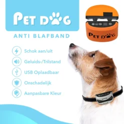 PET DOG® | Anti Blafband Voor Honden | 3 T/m 60 Kg | Oplaadbaar | Anti Blaf Band | Trainingsband | Vibratie En Geluid | Diervriendelijk | Shock Aan/uit Instelbaar -Dog Supplies 1200x1200 626