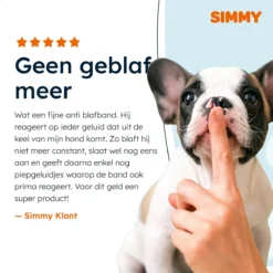 Simmy Anti Blafband - Diervriendelijke Opvoedingshalsband - Zwart En Blauw - Diervriendelijk - Zonder Schok - Anti Blaf Band Voor Grote En Kleine Honden -Dog Supplies 1200x1200 648