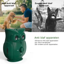 Bolify - Anti Blaf Apparaat - Anti Blafband - Anti Blaf - Zonder Schok - Diervriendelijk - Ultrasoon - Uil Model -Dog Supplies 1200x1200 655
