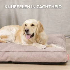 Snoozle Orthopedische Hondenmand - Zacht En Luxe Hondenkussen - Hondenbed - Wasbaar - Hondenmanden - 80 X 55 Cm - Desert Pink -Dog Supplies 1200x1200 771