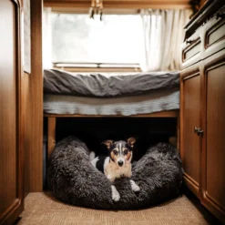 District 70 FUZZ - Hondenmand Comfortabel En Zacht Pluche - Zand, Oudroze, Donkergrijs En Lichtgrijs In S/M/L/XL - Maat: Medium, Kleur: Zand -Dog Supplies 1200x1200 853