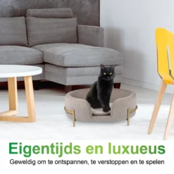 Maxxpro Pet Bed - Huisdieren Tot 80KG - Zacht Fluwelen Kussen - Verhoogd Katten- En Hondenbed - Grijs - 60,5 X 40,5 X 23,5 Cm -Dog Supplies 1200x1200 894