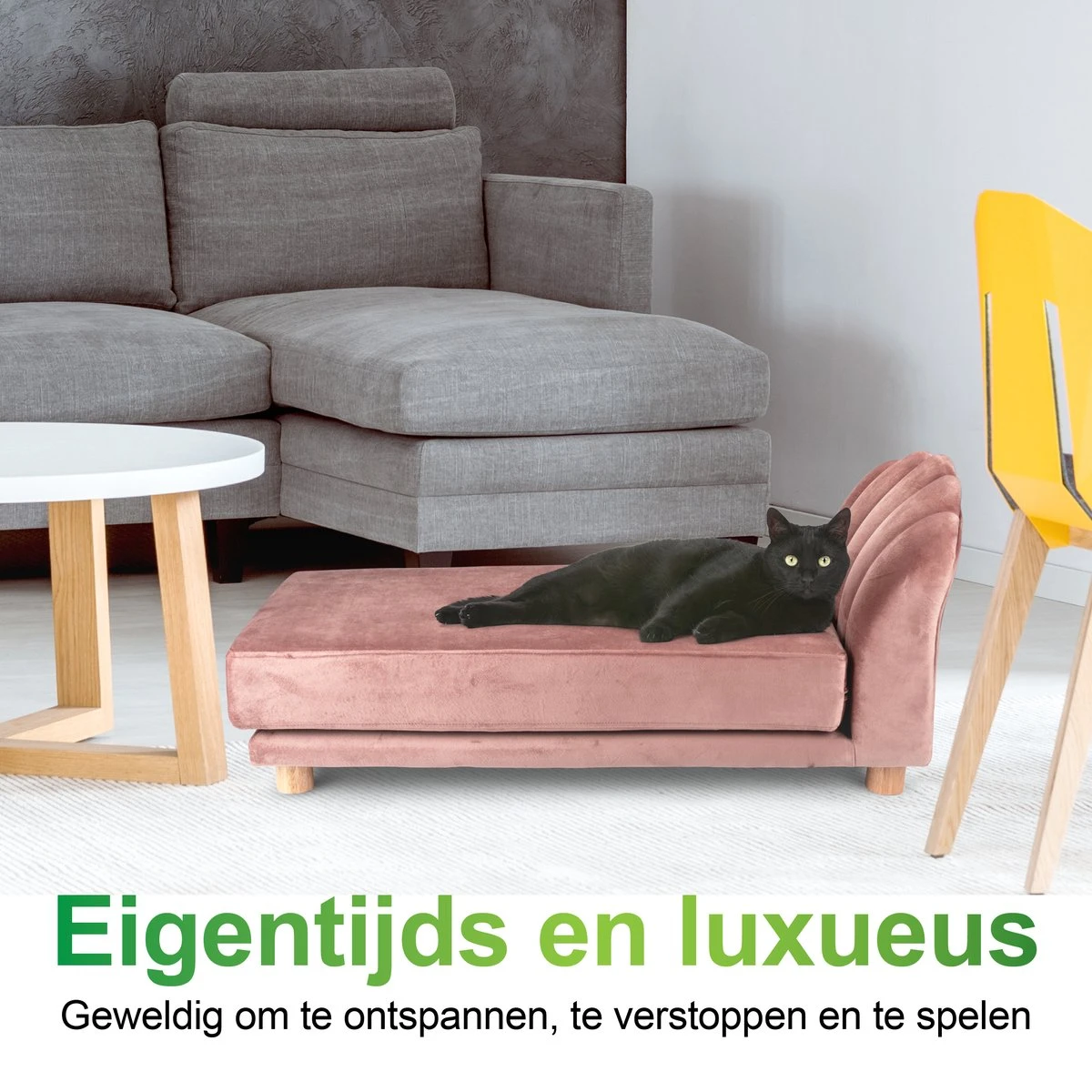 Maxxpro Katten- En Hondenbank - Roze - Verhoogd Met Houten Poten - Fluweel Materiaal - 90 X 44 X 34 CM - Huisdieren Tot 80 KG 4 Maxxpro Katten- En Hondenbank - Roze - Verhoogd Met Houten Poten - Fluweel Materiaal - 90 X 44 X 34 CM - Huisdieren Tot 80 KG - Afbeelding 4