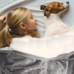 Hondendeken, Fleece, Waterdicht, Wasbaar, Hondenmat, Huisdier, Warme Zachte Deken Voor Hondendeken, Kattendeken, Deken Voor Katten En Honden, Waterdichte Deken Voor Bank, Bed, 150 X 127 Cm -Dog Supplies 1200x1200 934