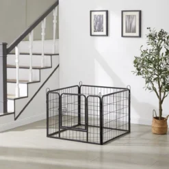 ACAZA Hondenren In 4 Panelen - Hondenkennel - Met Deur - 60 Cm Hoog - Zwart 13 ACAZA Hondenren In 4 Panelen - Hondenkennel - Met Deur - 60 Cm Hoog - Zwart -Dog Supplies 1200x1200 942