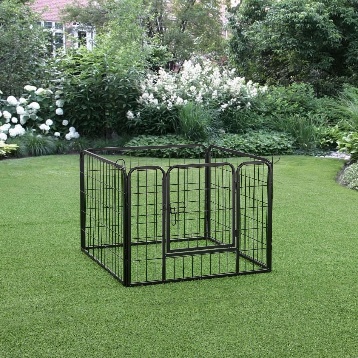 ACAZA Hondenren In 4 Panelen - Hondenkennel - Met Deur - 60 Cm Hoog - Zwart 7 ACAZA Hondenren In 4 Panelen - Hondenkennel - Met Deur - 60 Cm Hoog - Zwart - Afbeelding 7