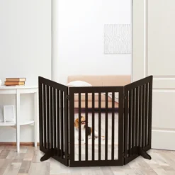 Relaxdays Veiligheidshekje Hout - 92 Cm Hoog - Hondenhek - Inklapbaar - Bruin - 3 Panelen 11 Relaxdays Veiligheidshekje Hout - 92 Cm Hoog - Hondenhek - Inklapbaar - Bruin - 3 Panelen -Dog Supplies 1200x1200 987