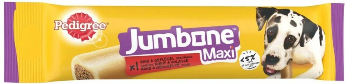 Pedigree Jumbone Hondensnacks Maxi - Rund & Gevogelte - 12 Stuks 4 Pedigree Jumbone Hondensnacks Maxi - Rund & Gevogelte - 12 Stuks - Afbeelding 4