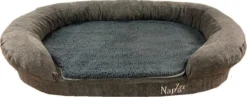 Napzzz Hondenmand Sofa Ovaal Grijs 120 X 72 X H24 Cm