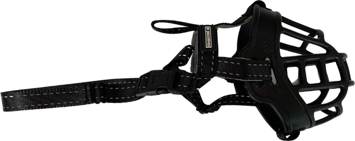 Sharon B Muilkorf Hond - Zwart - XL - Comfortabel - Snuitomtrek 34 Tot 37 Cm - Voor Grote Honden 4 Sharon B Muilkorf Hond - Zwart - XL - Comfortabel - Snuitomtrek 34 Tot 37 Cm - Voor Grote Honden - Afbeelding 4