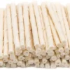 Witte Rund Kauwstaafjes 9/10mm Dik 100 Stuks - Hondensnacks - Kauwsnacks - Rund - Hondenbot - Kauwbot