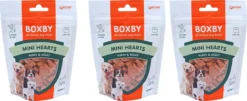 Proline Boxby Puppy Snacks, Mini Hearts. Inhoud: 100 Gram. Per 3 Verpakkingen