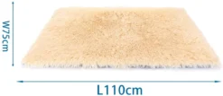Nobleza Fluffy Benchkussen - Dierenkussen - Hondenkussen - Kattenkussen - Benchmat - Dierenmat - Hondenmat - Kattenmat - Crème - Maat L -Dog Supplies 1200x521 1