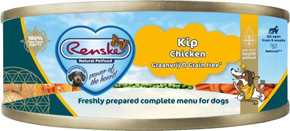 24x Renske Blik Vers Gestoomd Complete Menu Kip Graanvrij 95 Gr 1 24x Renske Blik Vers Gestoomd Complete Menu Kip Graanvrij 95 Gr