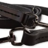 Multifunctionele Hondenriem - 220cm - Volledig Zwart - Leren Hondenriem - 100% Volnerfleer - Hondenriem Leer