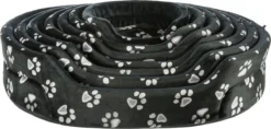 Trixie Hondenmand Jimmy Ovaal Zwart Met Pootprint (44X35 CM) -Dog Supplies 1200x575 1
