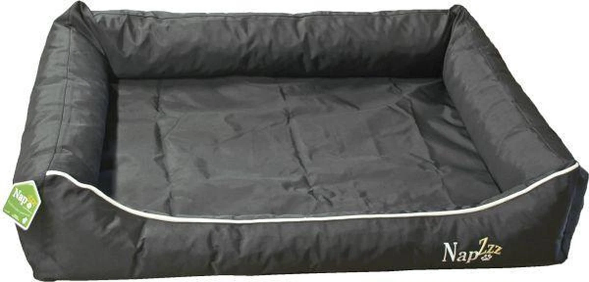NapZZZ Hondenmand Waterproof Divan Zwart XL: 120 X 90 Cm 2 NapZZZ Hondenmand Waterproof Divan Zwart XL: 120 X 90 Cm - Afbeelding 2