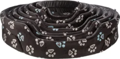 Trixie Hondenmand Jimmy Ovaal Zwart Met Pootprint (44X35 CM) -Dog Supplies 1200x593