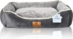 Bella & Balu Hondenbed - Verschillende Maten Voor Kleine, Middelgrote En Grote Honden | XS | Hondenbank Inclusief Verwijderbaar Honden Kussen - Pluizig, Warm, Wasbaar, Gewatteerd -Dog Supplies 1200x635 1