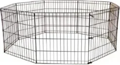 Topmast Puppyren Opvouwbaar XL Zwart Gecoat Metaal. 60 Cm Hoog - 560 Cm Omtrek -Dog Supplies 1200x655 2