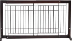 Hondenhek - Traphekje Hond - Traphekje Zonder Boren - Traphekje - BxH 161-97 X 53 Cm - Koffiebruin -Dog Supplies 1200x690 4