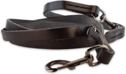 Multifunctionele Hondenriem - 220cm - Volledig Zwart - Leren Hondenriem - 100% Volnerfleer - Hondenriem Leer -Dog Supplies 1200x707