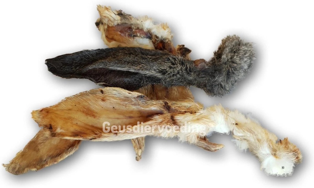 Merkloos Konijnenoren Met Vacht - 1 Kilo 1 Merkloos Konijnenoren Met Vacht - 1 Kilo