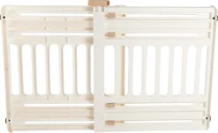 Iris Ohyama Huisdier Bariere PBR-600 - Kunststof - Wit/Beige - Uitschuifbaar