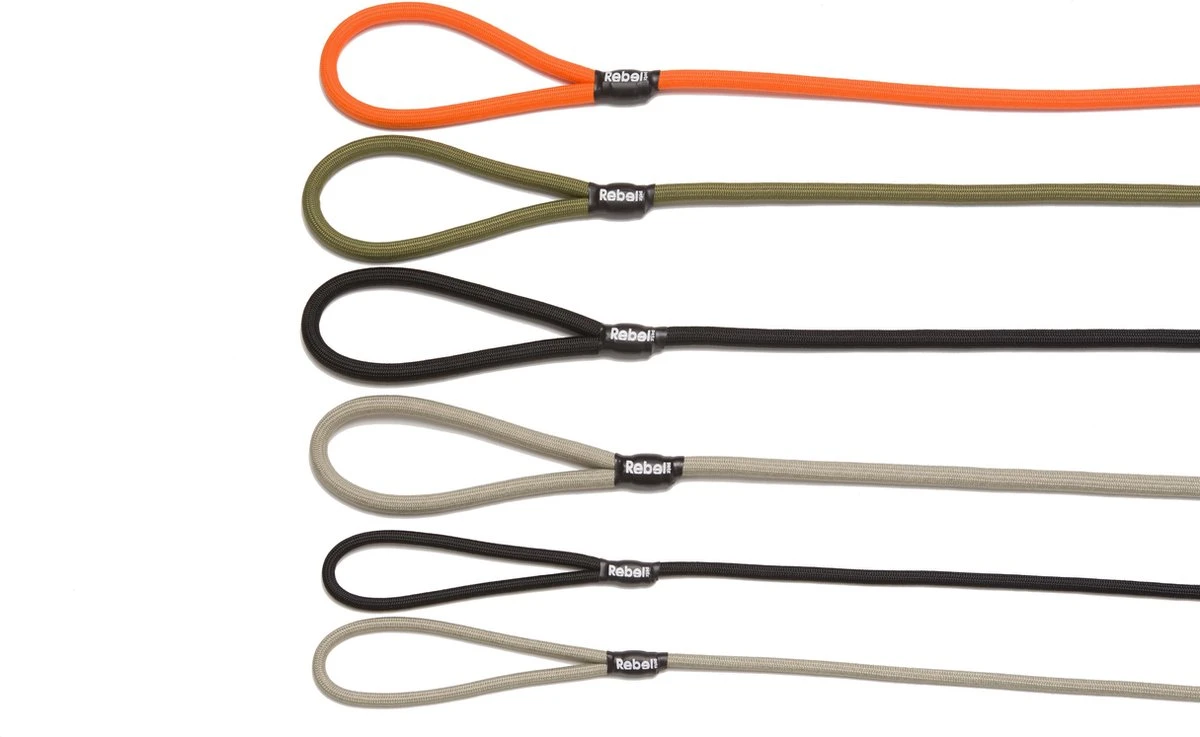 Rebel Petz - Honden Trainingslijn Met Halsband - Taupe, Zwart, Groen & Oranje - Maat Small Of Large - Kleur: Oranje, Maat: Large 10 Rebel Petz - Honden Trainingslijn Met Halsband - Taupe, Zwart, Groen & Oranje - Maat Small Of Large - Kleur: Oranje, Maat: Large - Afbeelding 10