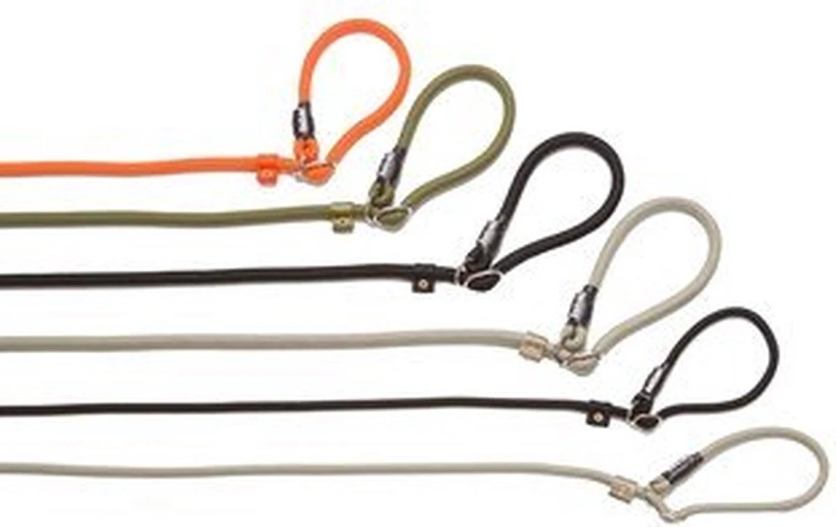 Rebel Petz - Honden Trainingslijn Met Halsband - Taupe, Zwart, Groen & Oranje - Maat Small Of Large - Kleur: Oranje, Maat: Large 7 Rebel Petz - Honden Trainingslijn Met Halsband - Taupe, Zwart, Groen & Oranje - Maat Small Of Large - Kleur: Oranje, Maat: Large - Afbeelding 7