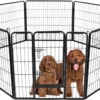 Topmast Premium Puppyren - Zwart - Hondenren - Opvouwbaar - 60 Cm Hoog - Binnen - Voor Puppy's En Honden