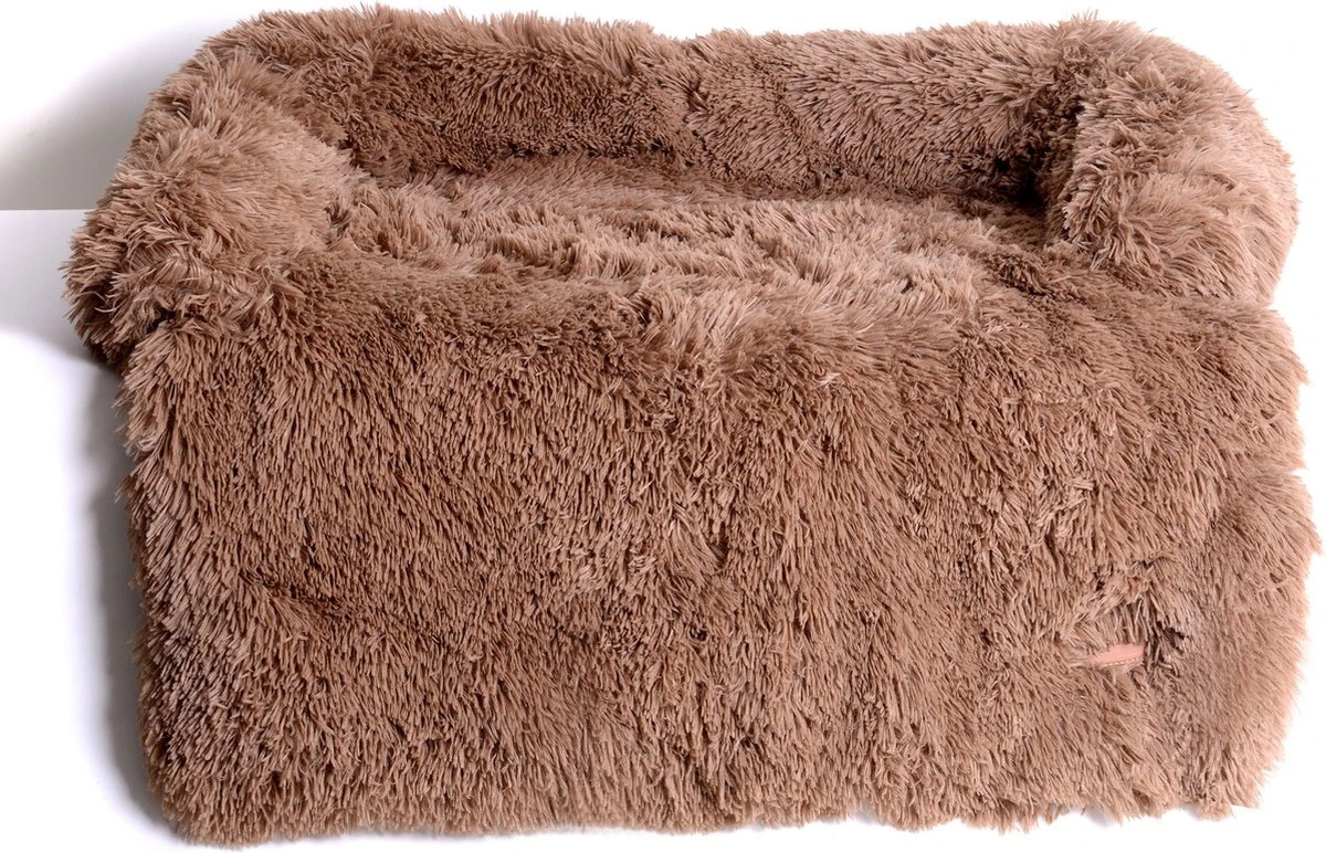 Dogs&Co Zachte Fluffy Hondenmat Voor Bank Maat S Khaki 75x75cm - HONDENMAND 2 Dogs&Co Zachte Fluffy Hondenmat Voor Bank Maat S Khaki 75x75cm - HONDENMAND - Afbeelding 2