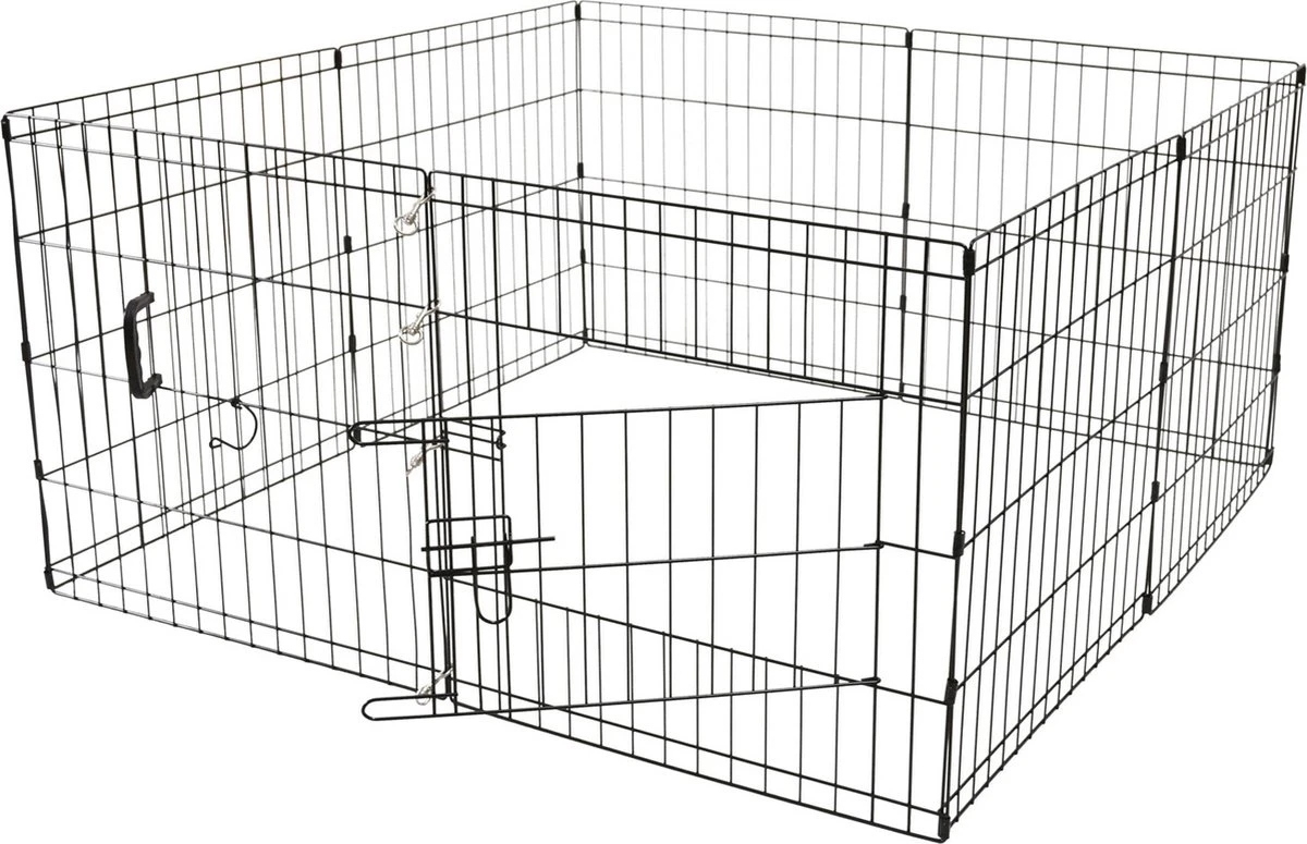 Adori Puppy Ren Zwart - Hondenbench - 61x76 Cm 2 Adori Puppy Ren Zwart - Hondenbench - 61x76 Cm - Afbeelding 2