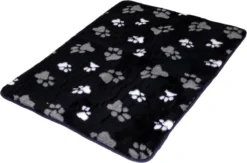 Lovely Nights Vetbed/kleed Blue With 2 Color Print Paw Met Bies 120x75 Rechthoek