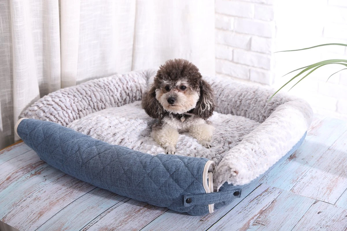 Cannie NEW Comfortabele - Hondenmand - Hondenbed - Warme Winter - 60*50*16 - Blauw 6 Cannie NEW Comfortabele - Hondenmand - Hondenbed - Warme Winter - 60*50*16 - Blauw - Afbeelding 6