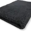 Vetbed - Antislip Dierenmat - Dierenkleed - Benchvacht - Hondenkleed - Zwart Effen - 100 X 75 Cm - Machine Wasbaar