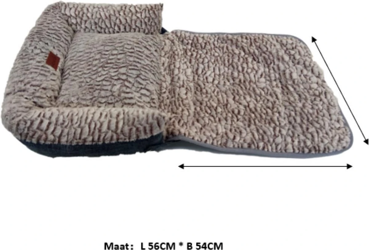 Cannie NEW Comfortabele - Hondenmand - Hondenbed - Warme Winter - 60*50*16 - Blauw 12 Cannie NEW Comfortabele - Hondenmand - Hondenbed - Warme Winter - 60*50*16 - Blauw - Afbeelding 12