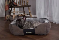 Hondenmand Zacht En Stevig, Anti-Slip En Wasbaar - Scruffs Chester Box Bed - In Grijs En Bruin In Maat S Tot XL - Kleur: Grijs, Maat: Medium -Dog Supplies 1200x825 3