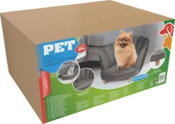 Maxxpro Katten- En Hondenstoel - Grijs - Verhoogd Met Houten Poten - Fluweel Materiaal - 61.5 X 52 X 33 CM - Huisdieren Tot 80 KG -Dog Supplies 1200x849 3