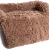 Dogs&Co Zachte Fluffy Hondenmat Voor Bank Maat S Khaki 75x75cm - HONDENMAND