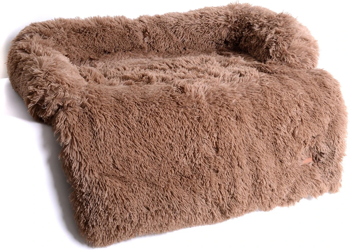 Dogs&Co Zachte Fluffy Hondenmat Voor Bank Maat S Khaki 75x75cm - HONDENMAND 1 Dogs&Co Zachte Fluffy Hondenmat Voor Bank Maat S Khaki 75x75cm - HONDENMAND