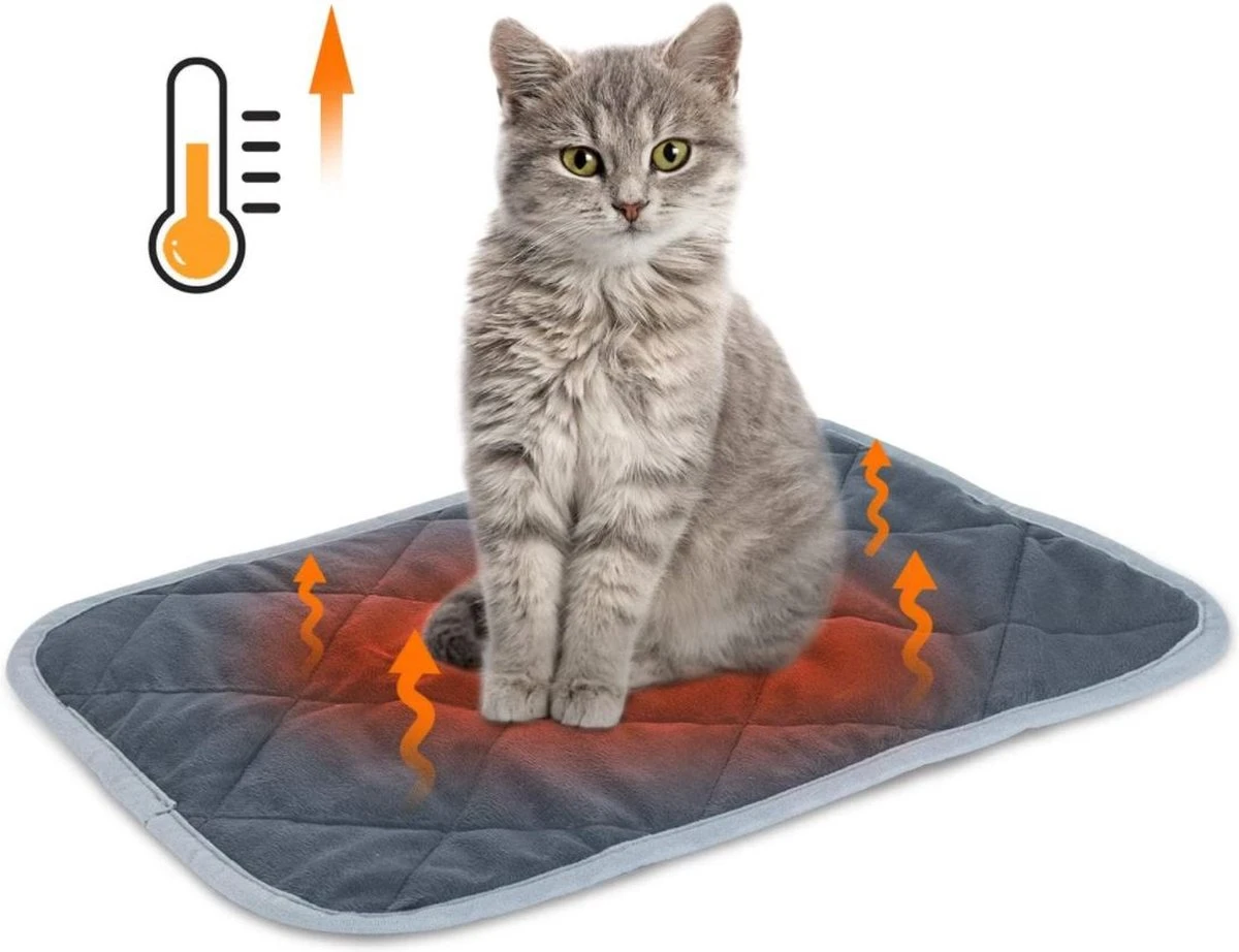 Nobleza Vetbed - Warmtemat - M - Voor Honden En Katten - 60x45cm 1 Nobleza Vetbed - Warmtemat - M - Voor Honden En Katten - 60x45cm