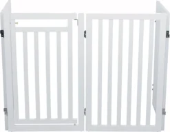 Trixie Hondenhek Met Deur Wit - 60-160 X 81 CM -Dog Supplies 1200x931 1