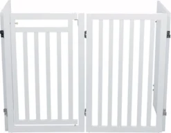 Trixie Hondenhek Met Deur Wit - 60-160 X 81 CM -Dog Supplies 1200x931 2