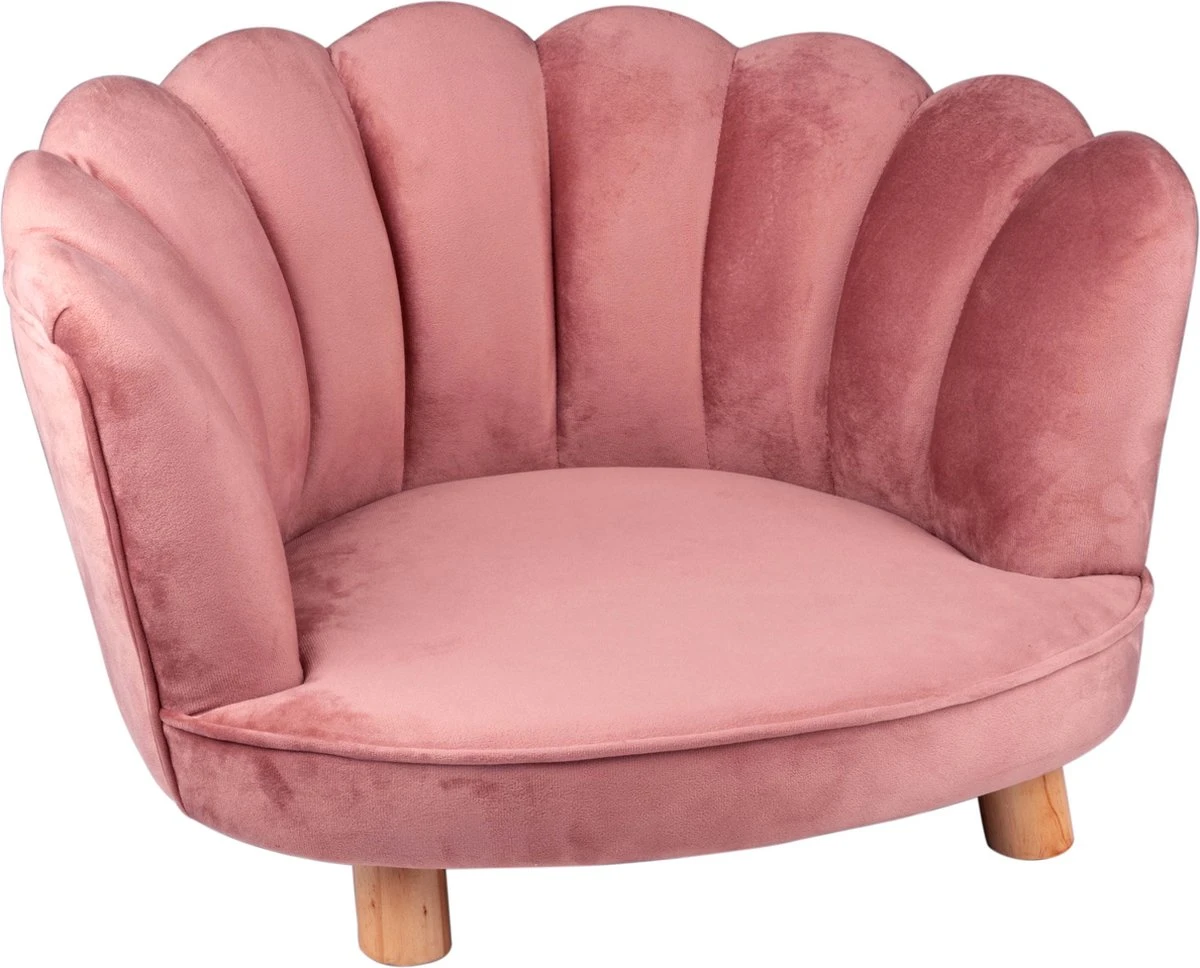Maxxpro Katten- En Hondenstoel - Roze - Verhoogd Met Houten Poten - Fluweel Materiaal - 61.5 X 52 X 33 CM - Huisdieren Tot 80 KG 1 Maxxpro Katten- En Hondenstoel - Roze - Verhoogd Met Houten Poten - Fluweel Materiaal - 61.5 X 52 X 33 CM - Huisdieren Tot 80 KG