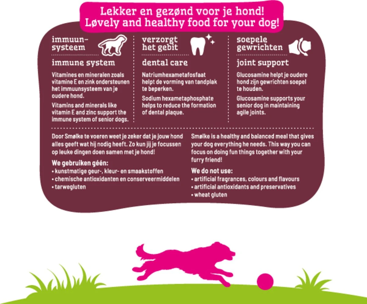 Smolke Senior Maxi - Kip - Hondenvoer - 12 Kg 10 Smolke Senior Maxi - Kip - Hondenvoer - 12 Kg - Afbeelding 10